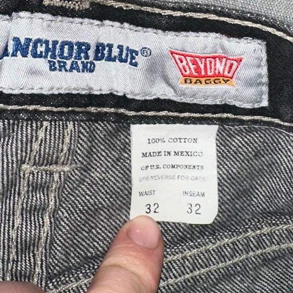 Anker Blue Brand Men’s 32 black denim beyond baggy shorts - Picture 4 of 6